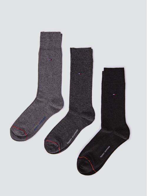 PAQUETE DE 3 CALCETINES CON LOGO BORDADO