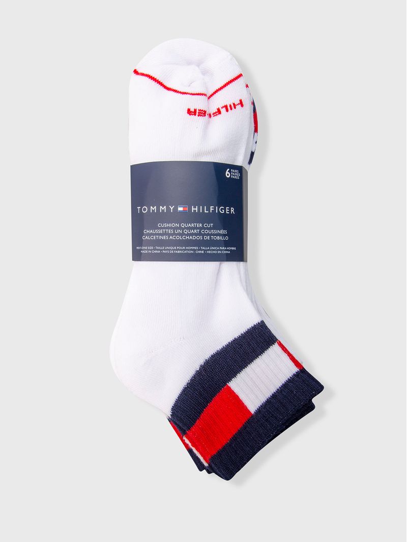 Tommy Hilfiger Calcetines deportivos para hombre, calcetines acolchados  (paquete de 5)