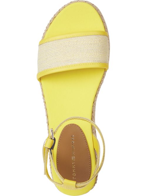 SANDALIAS PIEL TEXTURIZADA CON PLATAFORMA