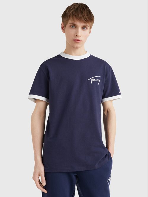 T-SHIRT CON LOGO DISTINTIVO BORDADO