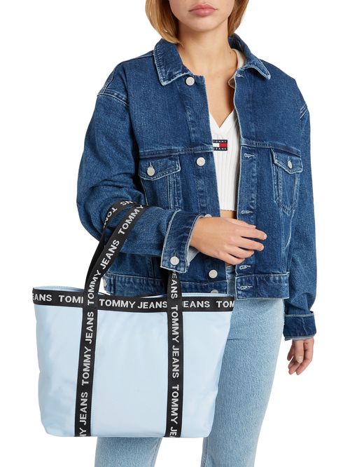 CARTERA TOTE CON CINTA E INSCRIPCIÓN ESSENTIAL