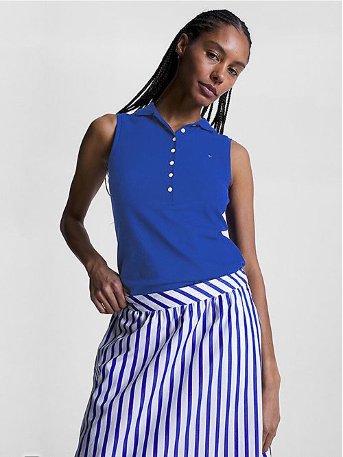 POLO DE CORTE SLIM CON DETALLES RIBETEADOS