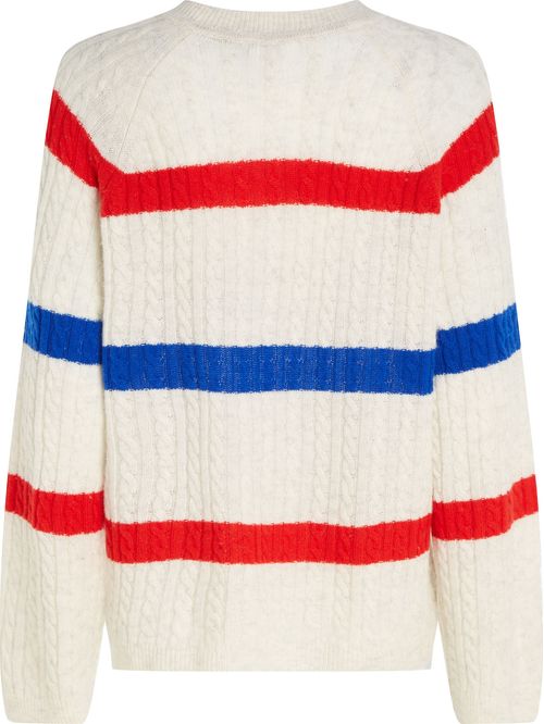 SUÉTER DE PUNTO TRENZADO EN LANA