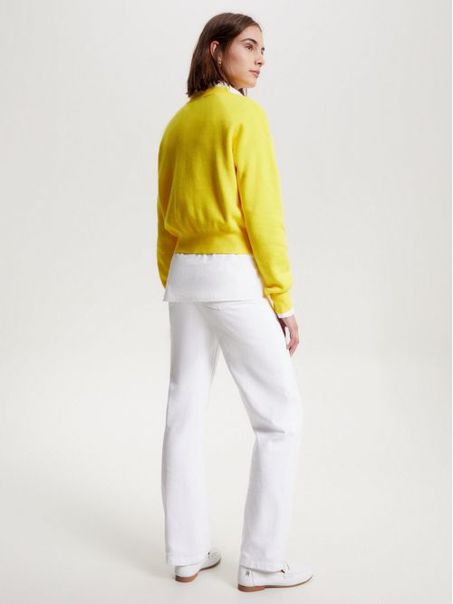 SUÉTER MANGA LARGA CON MONOGRAMA