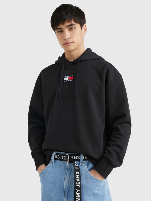 SWEATER UNIVERSITARIA CON LOGO Y HOODIE
