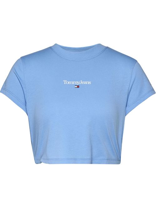 T-SHIRT ESSENTIAL DE CORTE CROPPED CON LOGO