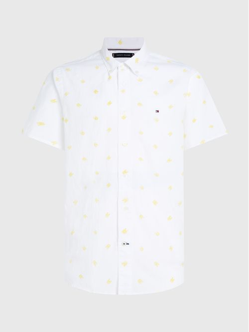 CAMISA DE MANGA CORTA CON MONOGRAMA TH