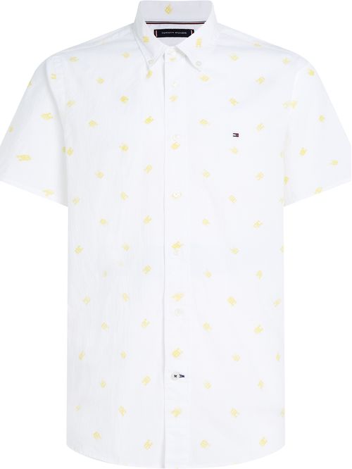 CAMISA DE MANGA CORTA CON MONOGRAMA TH