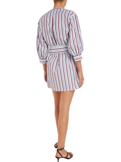 VESTIDO CAMISERO ESTAMPADO DE RAYAS