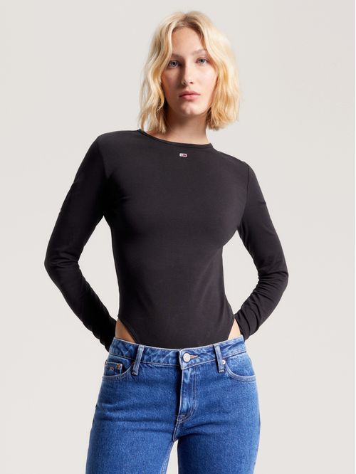 Body essential de manga larga y corte slim