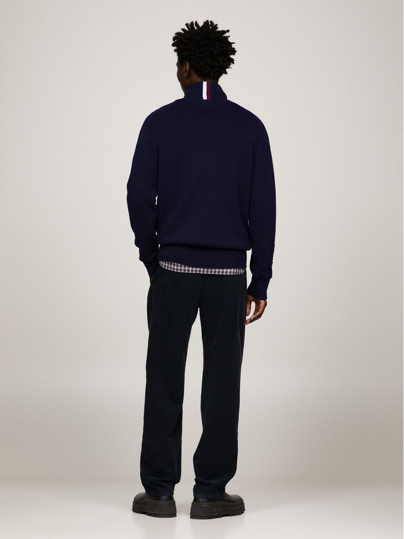 Cardigan-de-cuello-alto-con-monotipo-Hilfiger