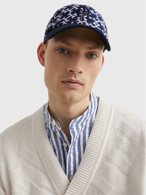 Gorra con estampado del monograma TH