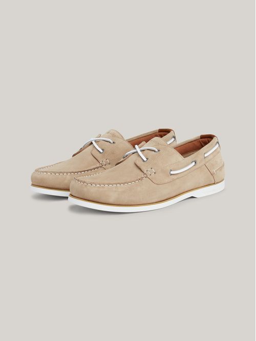 Náuticos de ante con logo