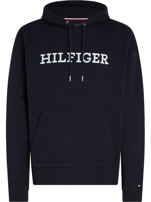 Sweater con hoodie monotipo