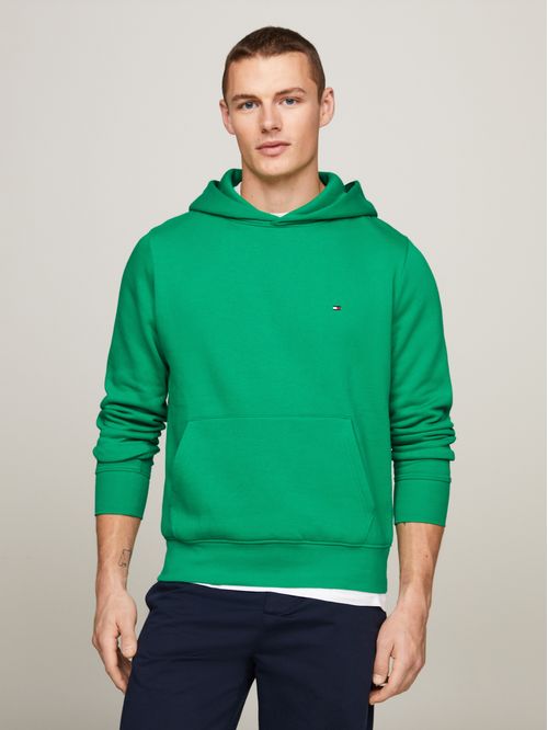 Sweater con hoodie y logo bordado