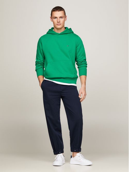 Sweater con hoodie y logo bordado