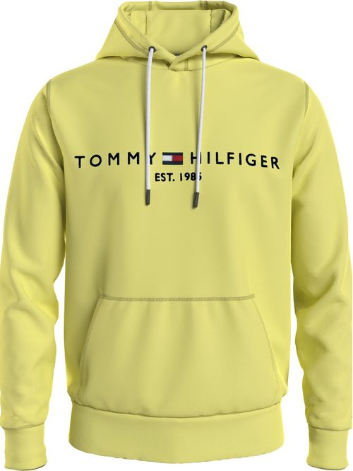 Sweater con hoodie y logo estampado