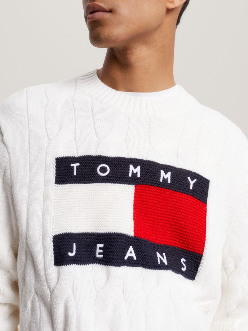 Sweater-essential-de-punto-trenzado-con-parche