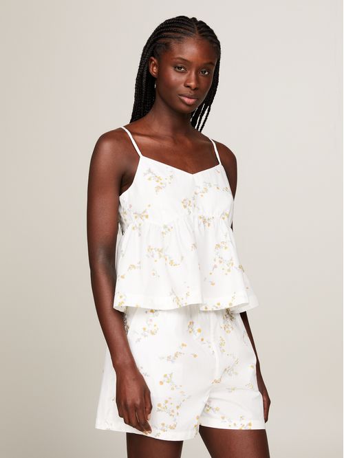 Top cropped con tirantes espagueti