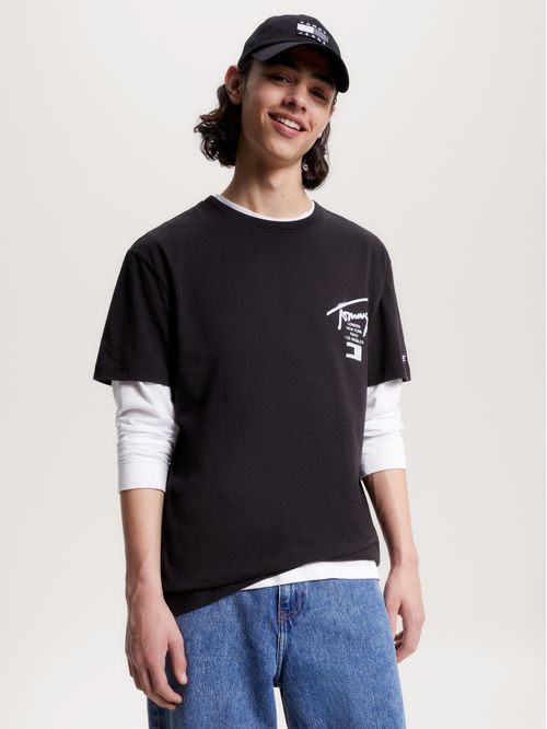 T-shirt de corte clásico con logo trasero