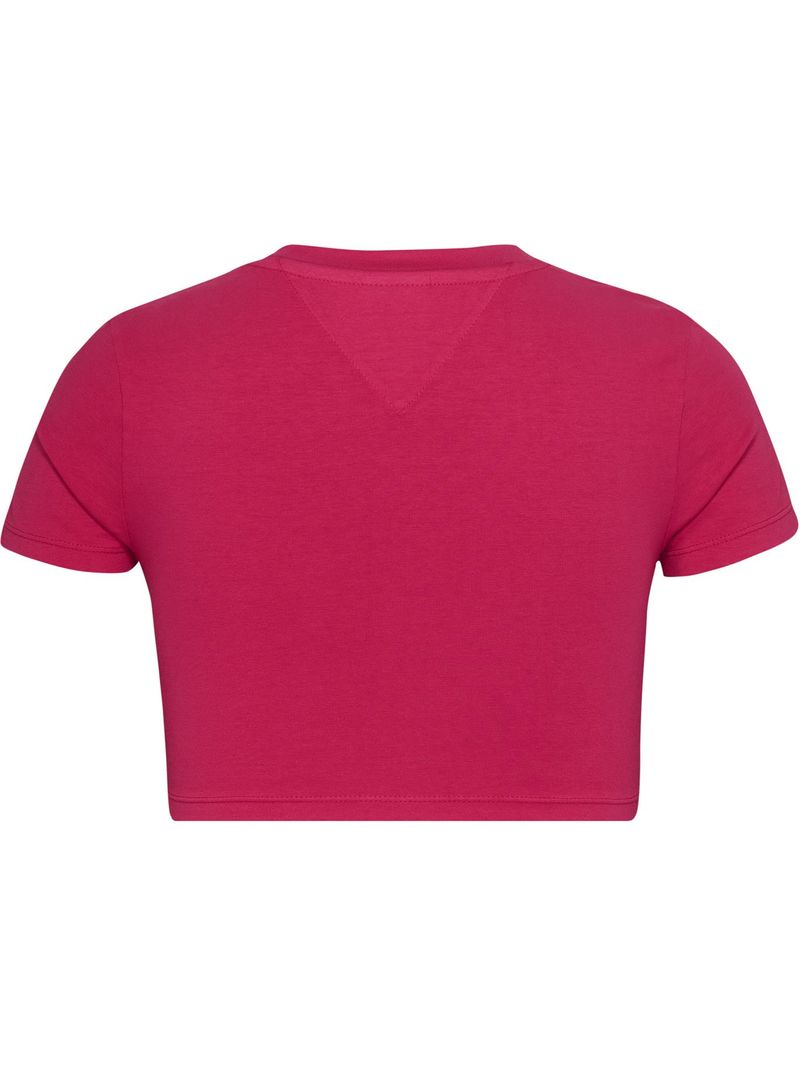 T-shirt-de-corte-cropped-con-logo