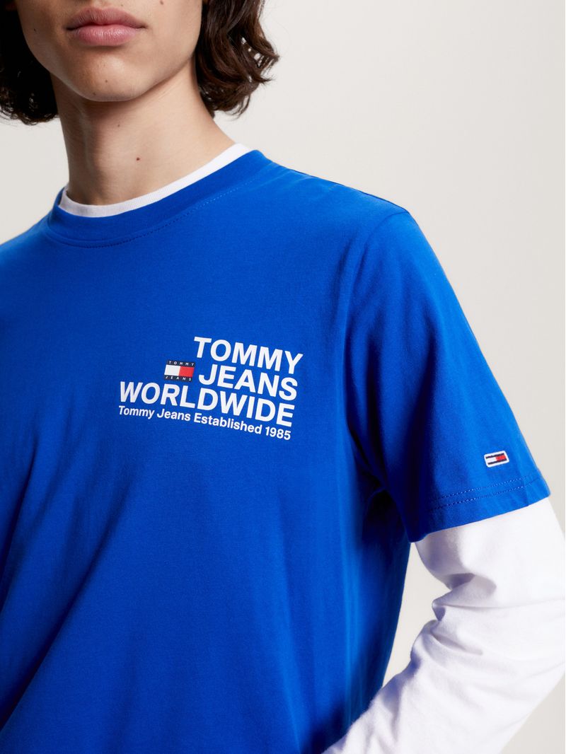 T-shirt-de-cuello-redondo-con-logo