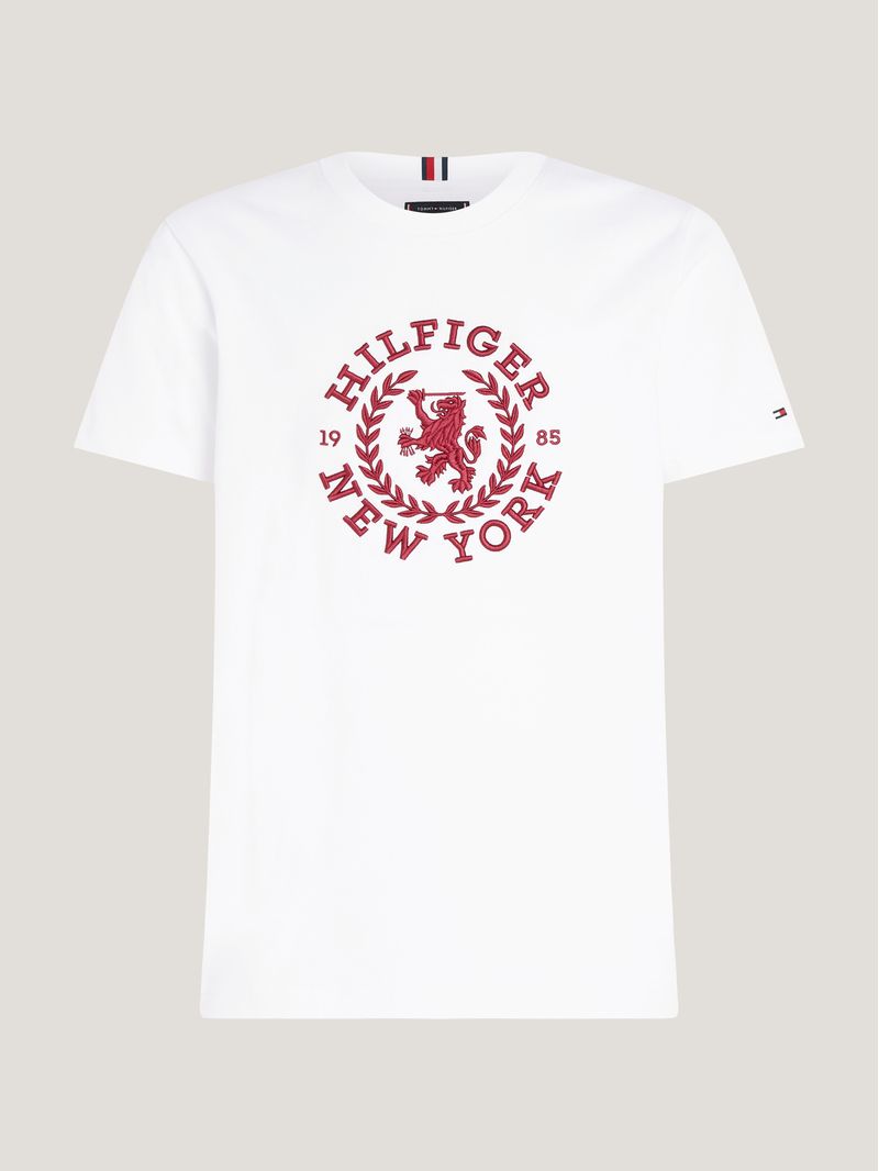 T-shirt-de-punto-con-escudo-grande