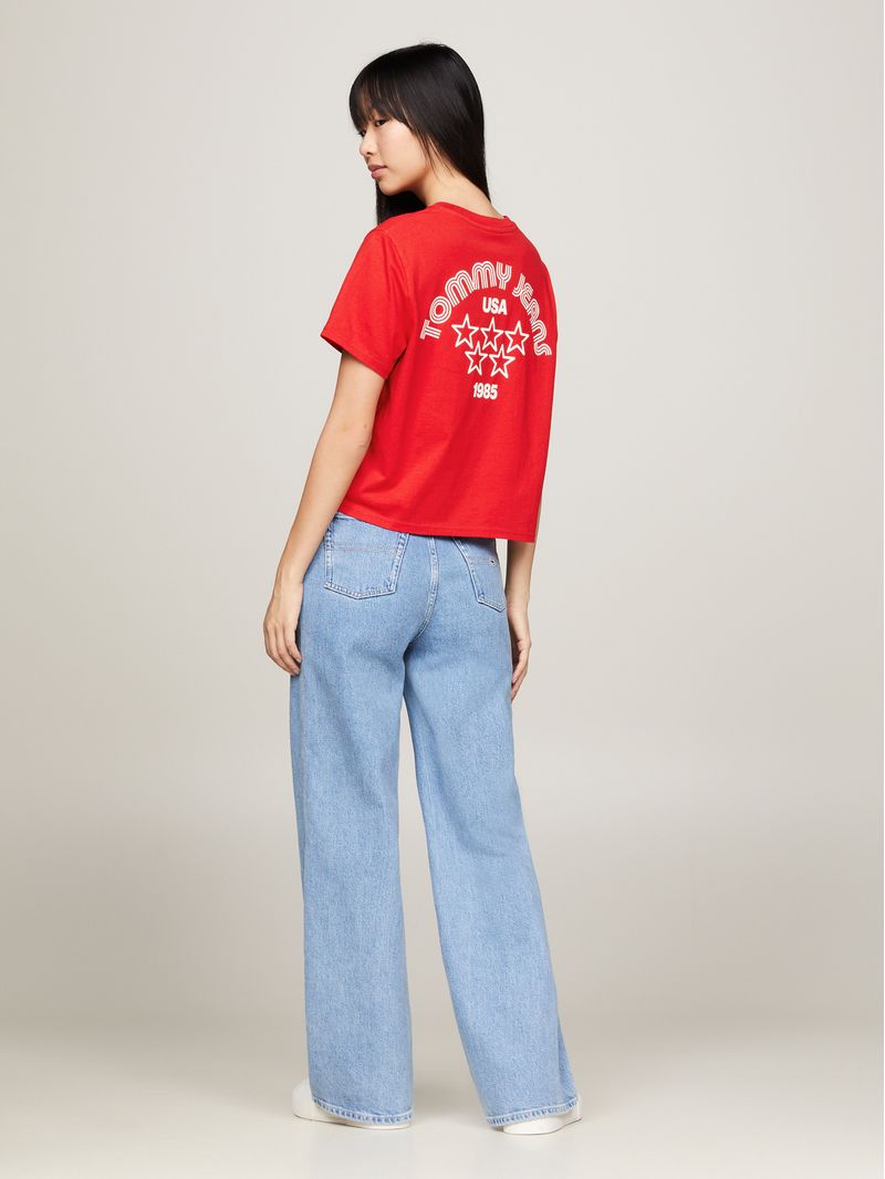 T-shirt-holgada-con-logo-retro