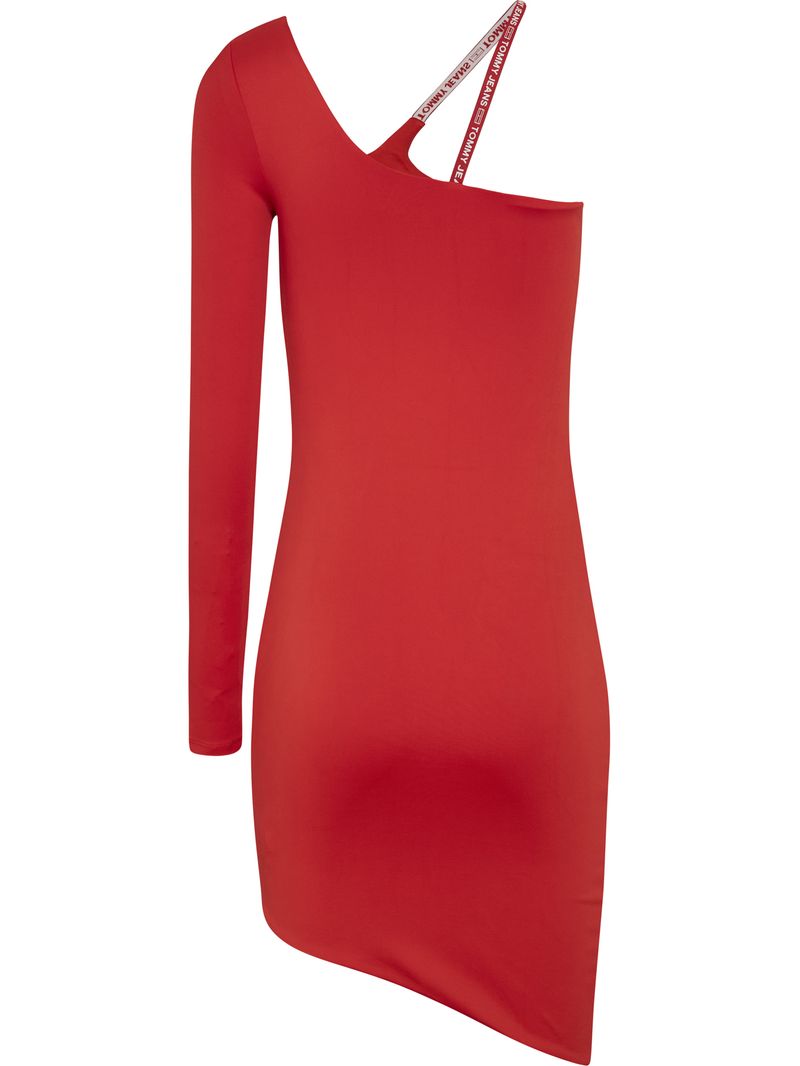 Vestido-ajustado-con-hombro-asimetrico