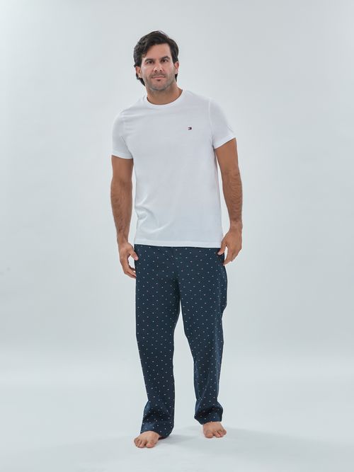 Conjunto de T-shirt y pantalón para dormir con estampado de bandera