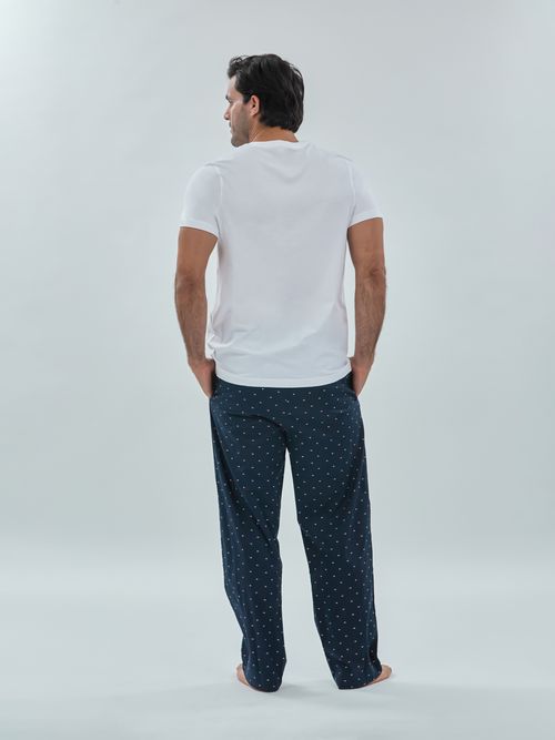 Conjunto de T-shirt y pantalón para dormir con estampado de bandera