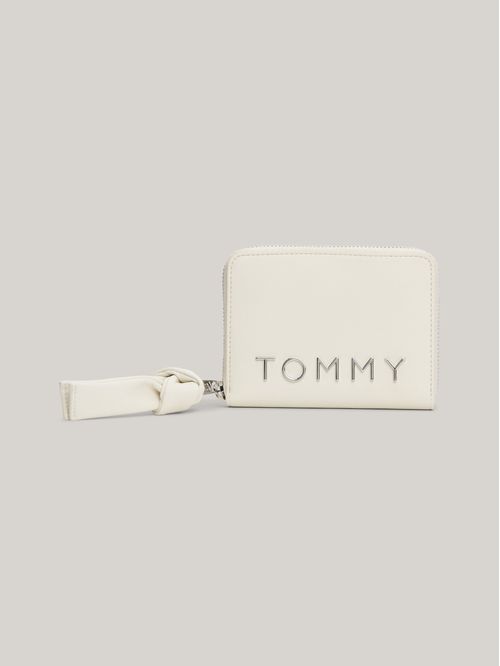 Billetera mediana con zipper y logo