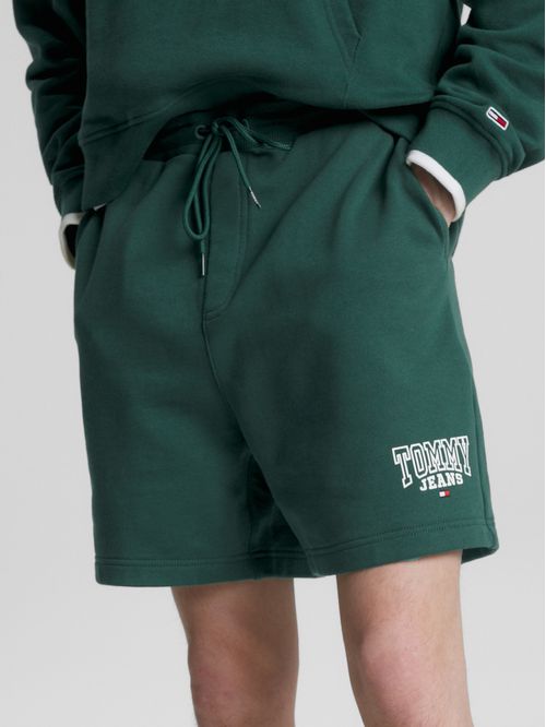 Shorts de felpa con cordón y logo