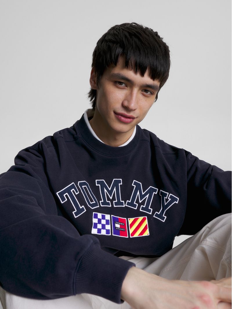 Sweater-Archive-de-corte-holgado-con-logo