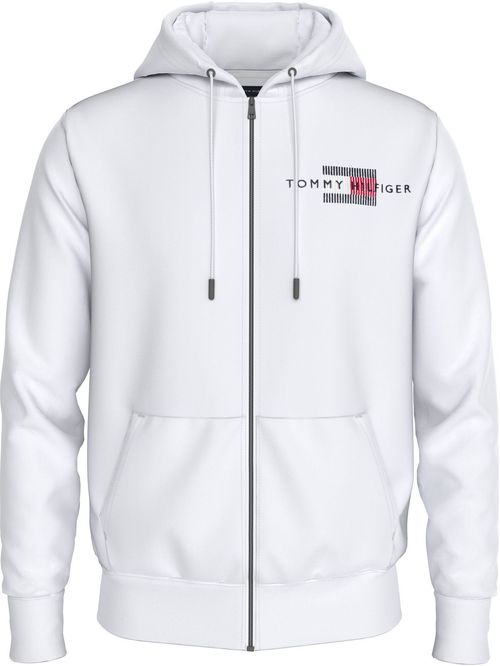 Sweater con hoodie y logo