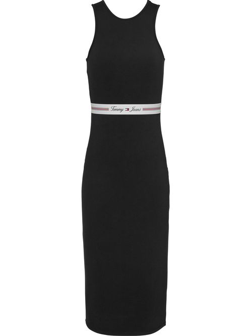 Vestido con inscripción TJ en la cintura