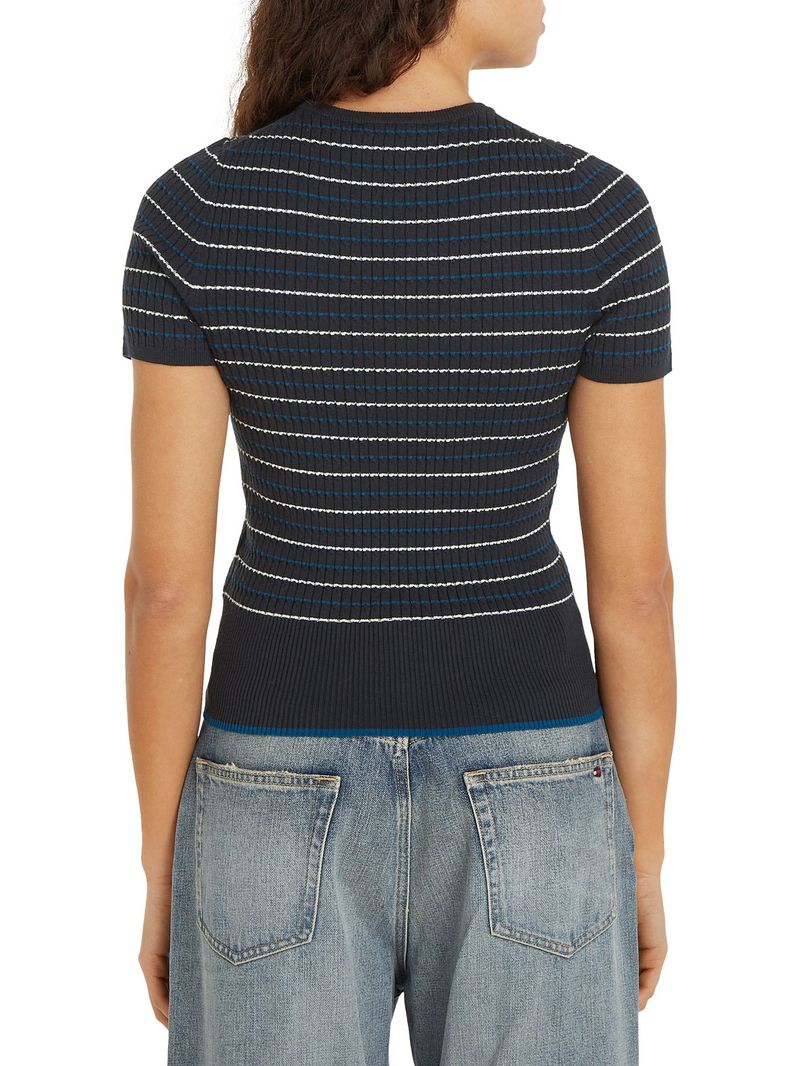 Sweater-de-manga-corta-con-diseño-de-rayas