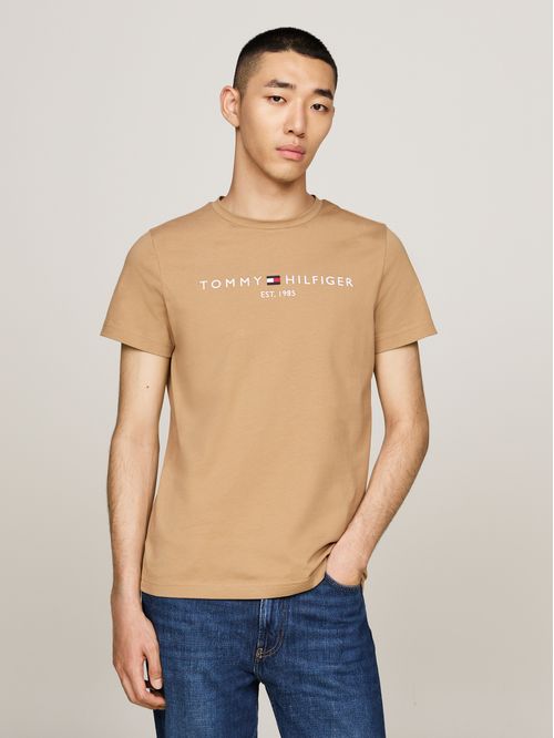 T-shirt con logo bordado