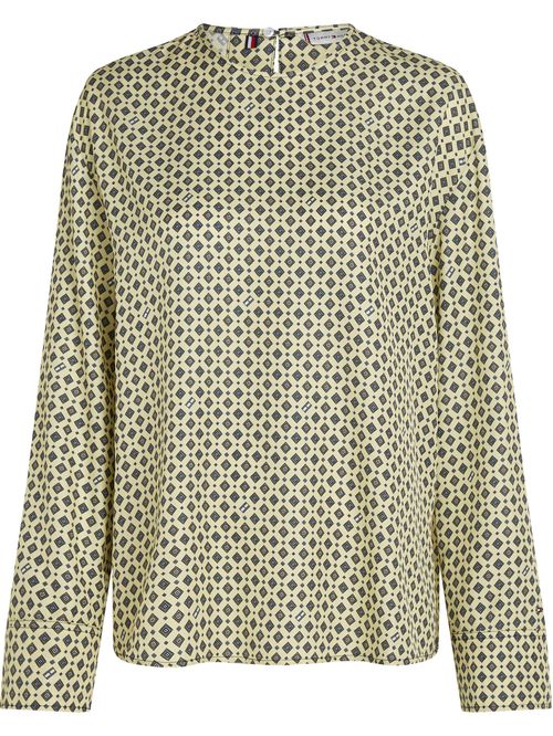 Blusa foulard con estampado