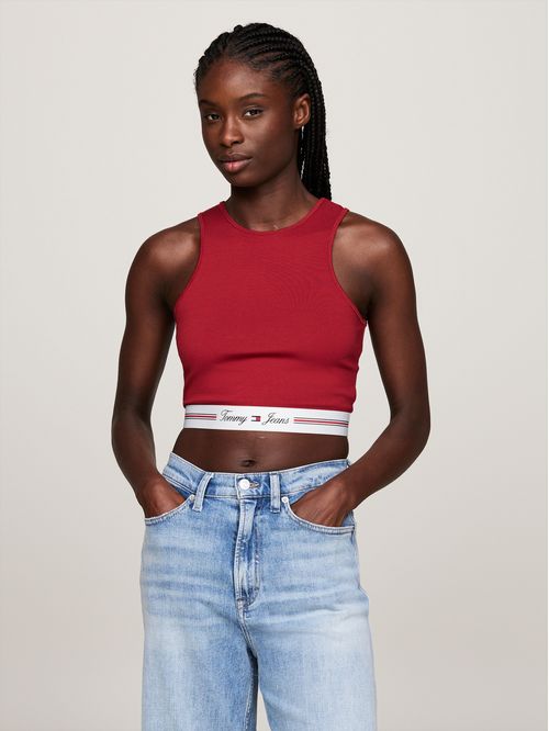 Bralette cropped con efecto cut-out trasero