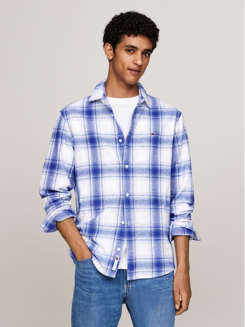 Camisa de cuadros amplia