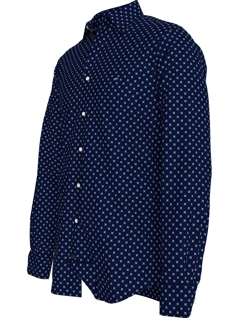 Camisa-oxford-con-micro-estampado