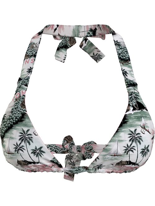 Parte superior de bikini Heritage tropical