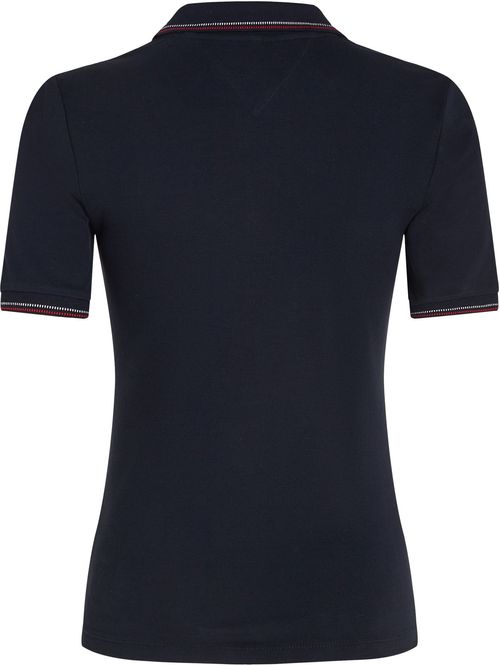 Polo de corte slim con bolsillo de parche