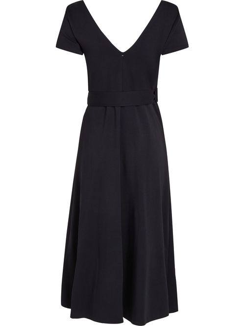 Vestido utility midi de manga corta