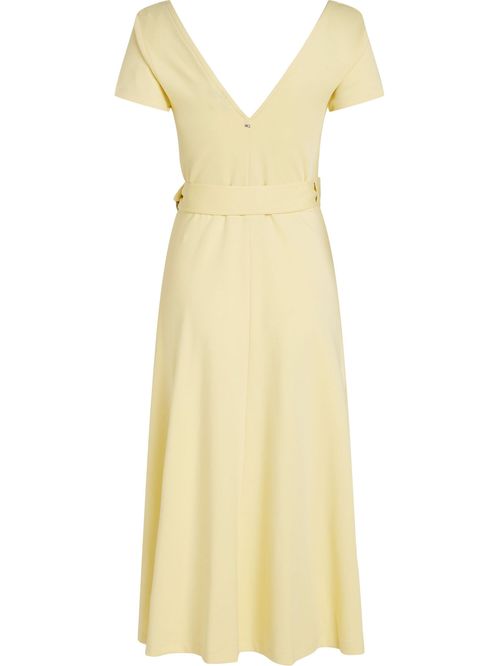 Vestido utility midi de manga corta