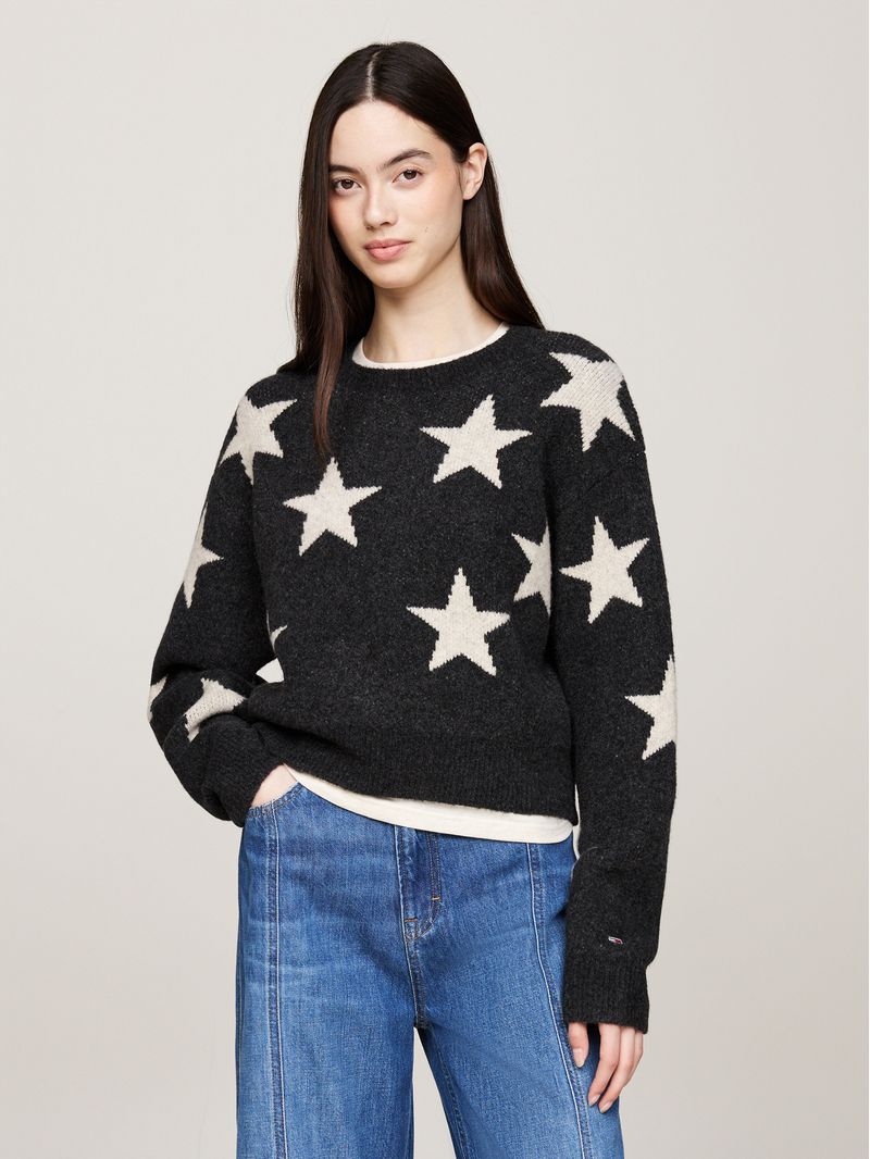 Sweater-holgado-con-diseño-de-estrellas