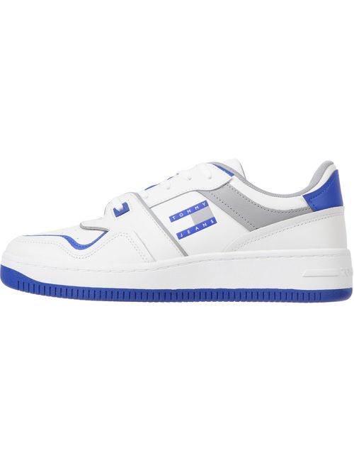 Tenis de piel con diseño color block