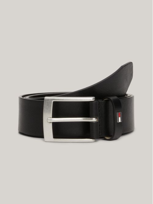 Correa de Piel lisa con logo esmaltado