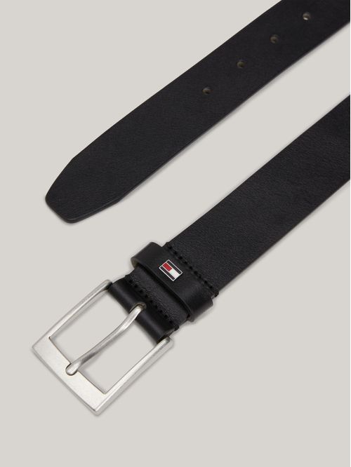 Correa de Piel lisa con logo esmaltado